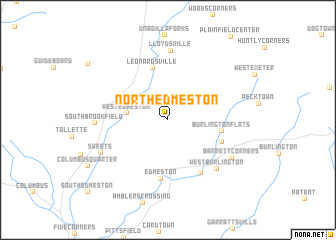 map of North Edmeston