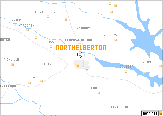 map of North Elberton