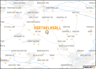 map of North Elmsall