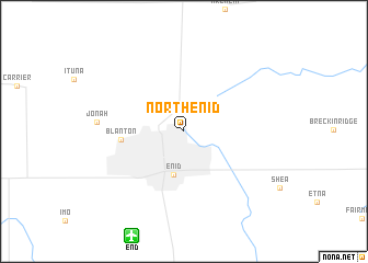 map of North Enid