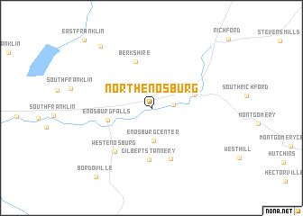 map of North Enosburg