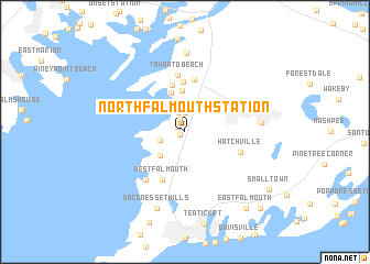 map of North Falmouth Station