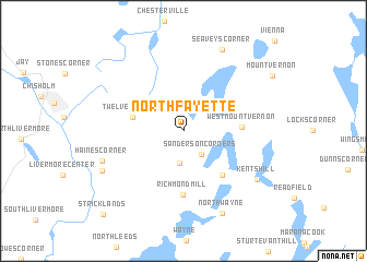 map of North Fayette