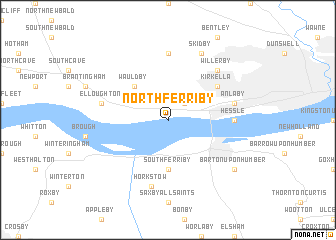 map of North Ferriby