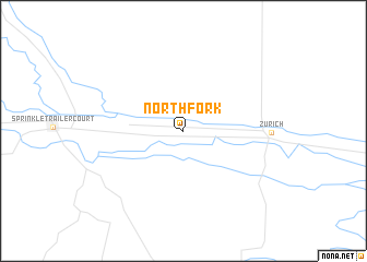 map of North Fork