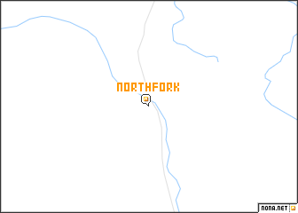 map of North Fork