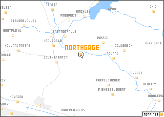 map of North Gage