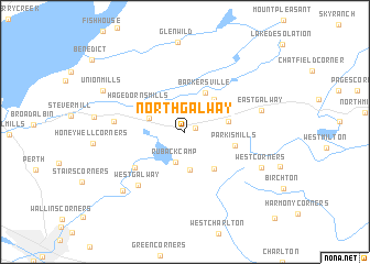 map of North Galway