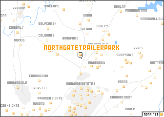 map of Northgate Trailer Park