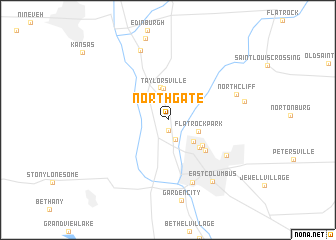 map of North Gate