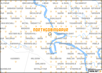 map of North Gobindapur