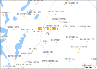 map of North Gray