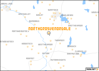 map of North Grosvenor Dale