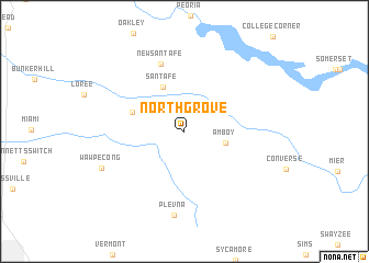 map of North Grove