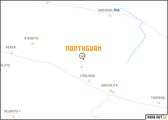 map of North Guam