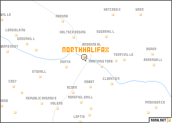 map of North Halifax