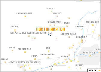 map of North Hampton