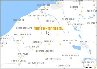 map of North Hannibal