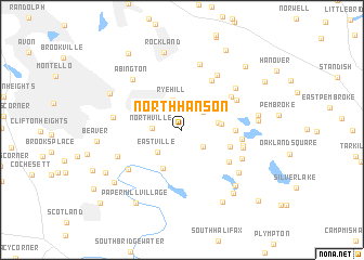 map of North Hanson