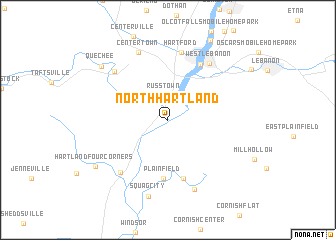 map of North Hartland