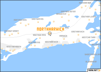 map of North Harwich