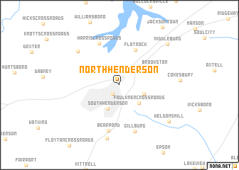 map of North Henderson