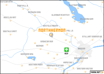 map of North Hermon