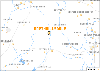 map of North Hillsdale