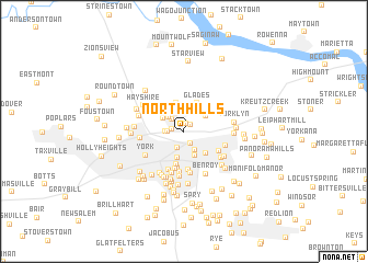 map of North Hills