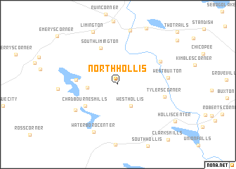 map of North Hollis