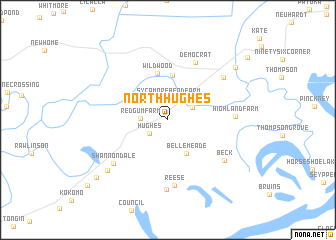 map of North Hughes