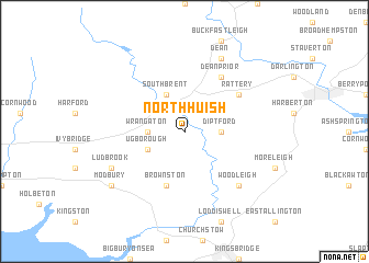 map of North Huish