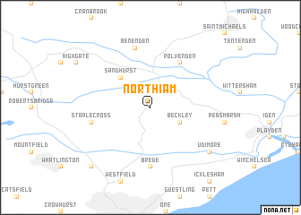 map of Northiam
