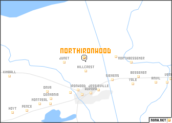 map of North Ironwood