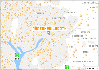 map of North Kenilworth