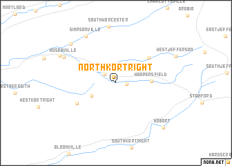 map of North Kortright