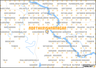 map of North Krishnanagar