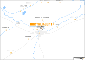 map of North La Junta