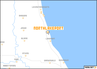 map of North Lakeport