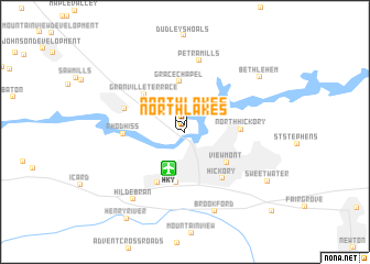 map of North Lakes