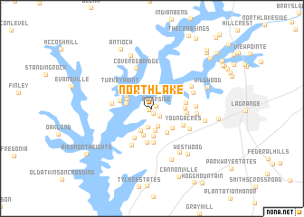 map of North Lake