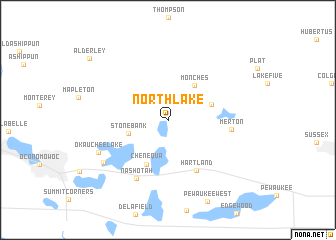 map of North Lake