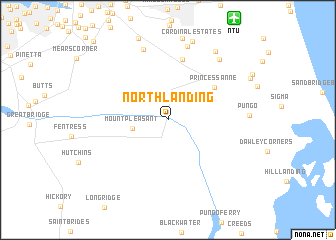 map of North Landing