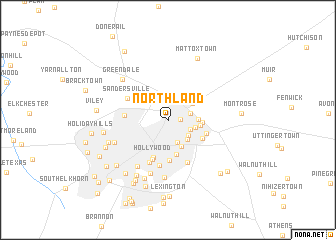 map of Northland