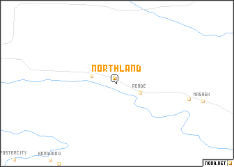 map of Northland