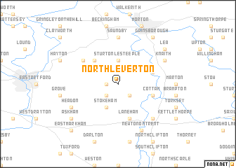 map of North Leverton