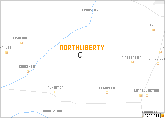 map of North Liberty