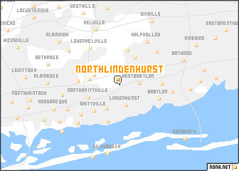 map of North Lindenhurst