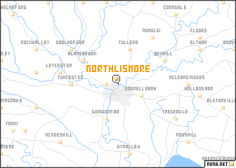 map of North Lismore