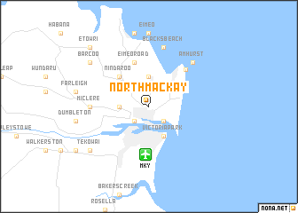 map of North Mackay